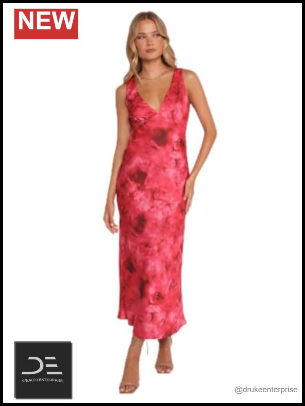 Petal & Pup Mirae Maxi Dress Slip V-Neck Sleeveless